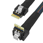 Slim SAS SFF-8654 4i转SFF-8654 4i内in弯 效劳器磁盘阵列数据线